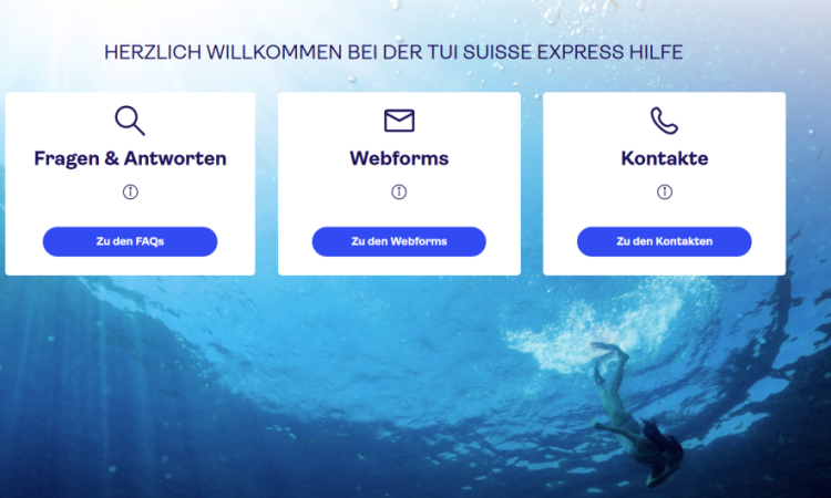 TUI Suisse Express Hilfe